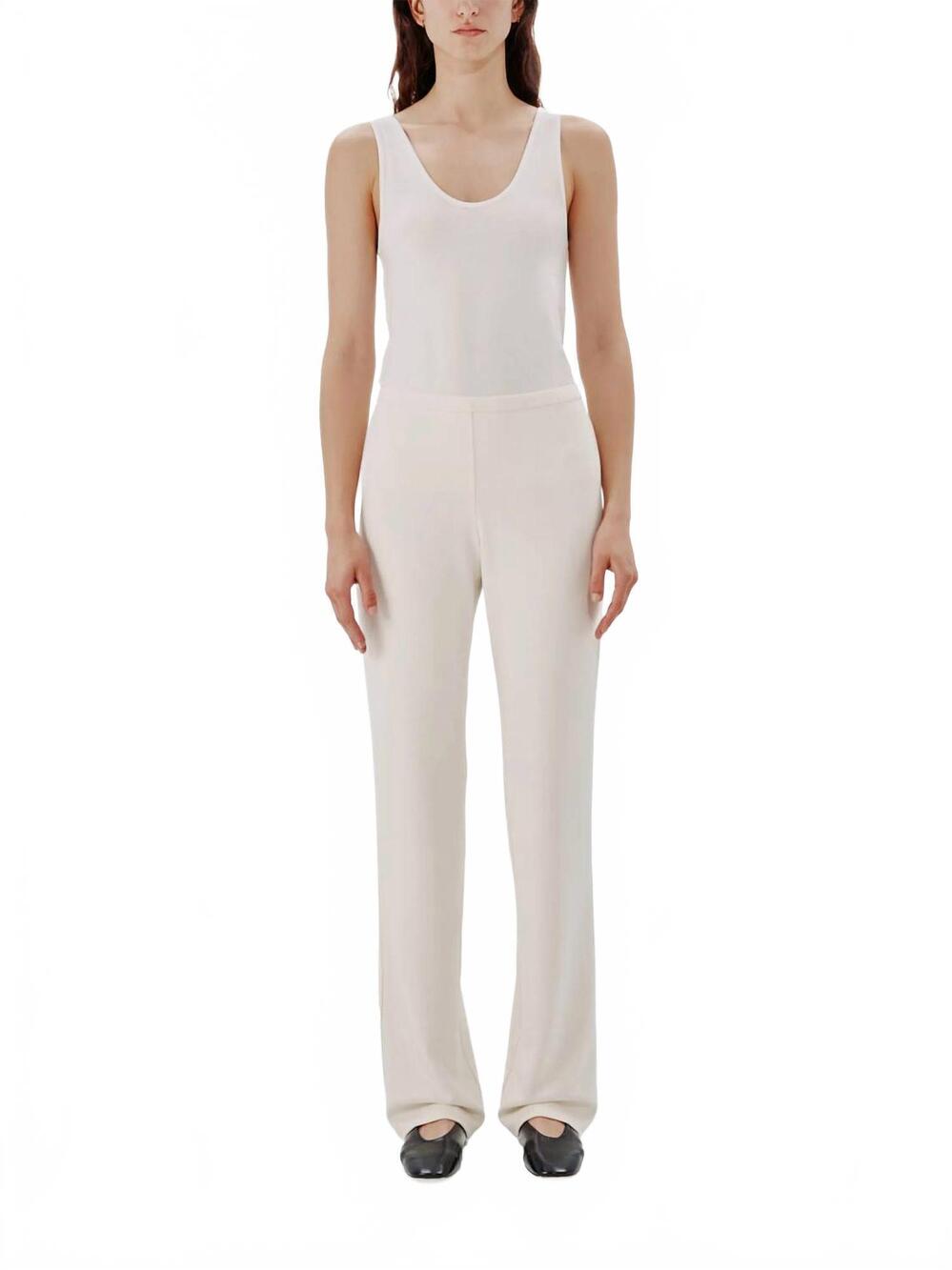 NEW ANOTHER TOMORROW everyday suiting jersey pant in vanilla
